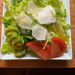 菊芋のスライスサラダ